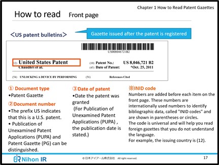 How to Read Patent Gazettes